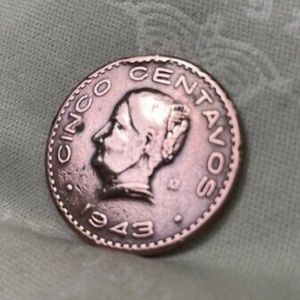 1943 Mexico Cinco Centavos Km# 424 - Very Nice Circ Brilliant Collector Coin!